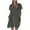 Gray, variant on ICHUANYI New Trending Women's Casual Cotton Loose Short Sleeve Solid Shirt Dress Spring Summer Fashion 2024