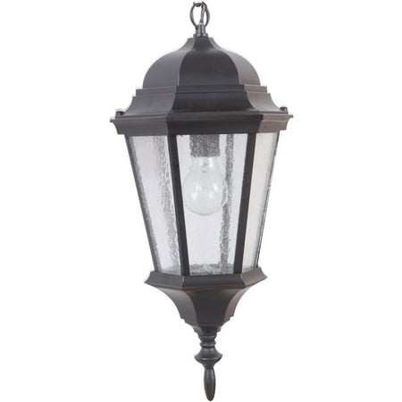 Pendant Outdoor Lighting Fixtures Outdoor Pendant 1 Light Fixture with Oiled Bronze Gilded Finish Medium Bulb 9