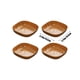thumbnail image 3 of Xihbxyly Platos de Cartón con Veta de Madera, Diseño Desechable Resistente, Color Marrón Natural, Vajilla Versátil para Fiestas, Reuniones Familiares y Picnics, Tamaño 14,5 X 14,5 Cm, Plato Individua, 3 of 6