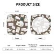 thumbnail image 6 of Square Chair Cushions Cover, envelope Pattern travel Elastic Office Chair Cover for Dining Chairs with Ties and Removable Cover, Desk Chair Seat Cushion Protectors set of 6, 6 of 7