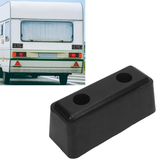 Bump à quai à caoutchouc rectangle, pare-chocs de porte de la rampe de remorque noire anti-impact pour camion de remorque de remorque