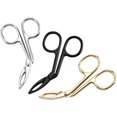 thumbnail image 1 of 3pcs Stainless Steel Eyebrow Clips Oblique Eyebrow Tweezers Beauty Tools for Eomen Lady (Golden Black Steel Color), 1 of 5