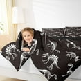 thumbnail image 4 of Manfei Dinosaur Skeleton Bedding Comforter Set,Dino Skull Twin Comforter Sets,White Black Bedding Set For Boys Kids,Ultra Soft Home Decor Reversible,2 Pieces, 4 of 8