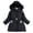 L, variant on 5-16Y Girls Winter Warm Jacket Long Puffer Jackets Coat Kids Teens Water Resistant Parka Thicken Warm Coats Outerwear with Hood