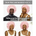 thumbnail image 4 of AWAYTR Satin Bonnet Silk Bonnet for Sleeping Silk Sleep Cap Double Layer Hair Bonnet with Elastic Tie Band, 4 of 8