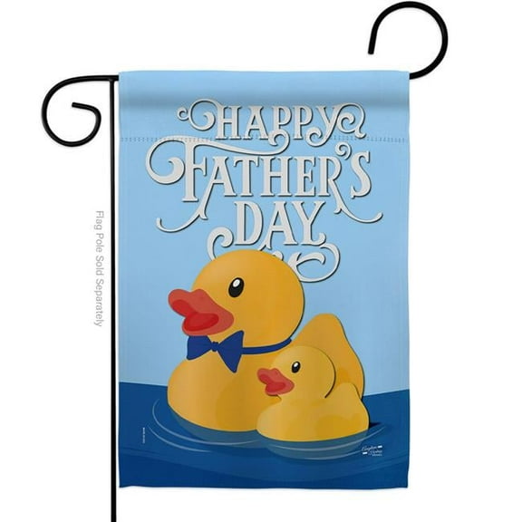 Angeleno Heritage G135352-BO Daddy Yellow Duckie Family Father Day 13 x 18.5 in. Double-Sided Decorative Vertical Garden Flags for House Decoration Banner Yard Gift