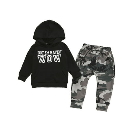 

Bebiullo Toddler Baby Boy Hoodie Sweatshirts & Sweatpants Set Casual Outfits Kids Coat Cotton Jacket 1-5 Years Clothes
