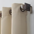 thumbnail image 3 of No. 918 Sora Casual Textured Semi-Sheer Grommet Curtain Panel, 40"x63", Oatmeal, 3 of 5