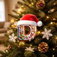 thumbnail image 2 of 26 Letters Christmas Tree Hanging Ornaments, Personalized Pendants for Holiday Decor, 2 of 7