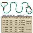 thumbnail image 2 of Handmade Strong Heavy Duty Rope No Pull Training Lead Leashes with Durable Leather Handles,Reflective Dog Training Lead for Large Medium and Small Dogs, 2 of 8