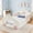 White, variant on HICOMILA Upholstered Cloud Bed with Safety Guardrails