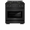 thumbnail image 2 of ZLINE 30 in. 4.2 cu. ft. Paramount Dual Fuel Range with Gas Cooktop and Electric Convection Oven in Black Stainless Steel with 4 Brass Burners (SDRB-BR-30), 2 of 2