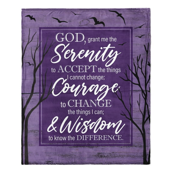 African American Expressions Warm Soft Throw Blankets, Serenity Blanket, Great Inspirational Blankets Gifts for Birthday, Christmas - BLK-02