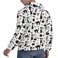 thumbnail image 3 of Hoodies for Men - halloween cat bat spider web Long Sleeve Comfrt Men'S Fashion Hoodies & Sweatshirts, Sweatshirts for Men Hoodies Pullover Clothing Clothes with Pouch, 3 of 7