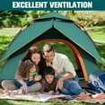 thumbnail image 2 of Fenbeli Portable Waterproof Tents for Camping, Pop up Tent for 2-4 Person, Camping Tent for Family Outdoor, Green, 2 of 9