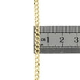 thumbnail image 4 of Genuine 14K Yellow Gold 3.50mm Solid Plain Curb Cuban Link Bracelet 9 Inch, 4 of 6