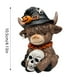 thumbnail image 5 of Estatuilla De Vaca Calabaza De Halloween, Adorno De Resina Para Escritorio, Decoración Para Salón Y Escritorio, 5 of 6