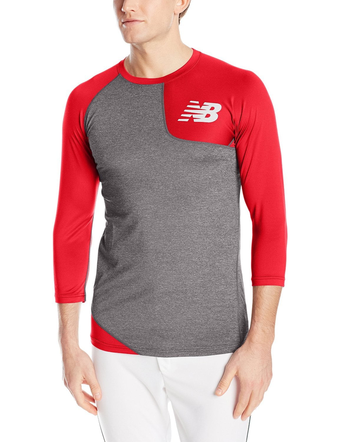 New Balance Asym Baseball Base Layer Left Red by New Balance