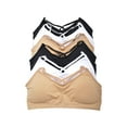 thumbnail image 2 of Angelina Wire-free Seamless Bralette with Strappy Front Detail (6-Pack), 2 of 5