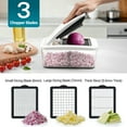 thumbnail image 3 of Sopito Vegetable Chopper Dicer, Heavy-Duty Veggie Food Onion Chopper with 6 Blades & Container, Multifunctional Vegetable Slicer and Cutter for Onion, Salad, and Food Preparation, 3 of 8