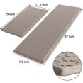 thumbnail image 2 of Alfombrilla de cocina SoftDuo acolchada antifatiga, 2 unidades, color caqui, 2 of 7