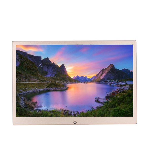 EGNMCR 12 Inches Smart Digital Photo Frame, 32GB Playback Content, TN Screen, Front Music Player Speaker, Adjust-able Speed To Play Movies, Gift