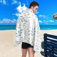 thumbnail image 4 of Coolnut Beach Towels Flower Camping Towels Floral Leaf Plant Cartoon Sand Free Beach Towel, 30"x60" Large Beach Towels Quick Dry Bath Travel Towels Pool Yoga Beach Mat for Men Women, 4 of 6