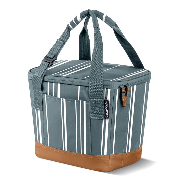 CleverMade Tahoe Collapsible Cooler Bag, 18 Can Capacity, Dusty