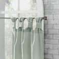 thumbnail image 2 of Archaeo 2-Pack Washed Cotton Twist Tab Cafe Curtain Pair, 52"W X 36"L, Seafoam Green, 2 of 8