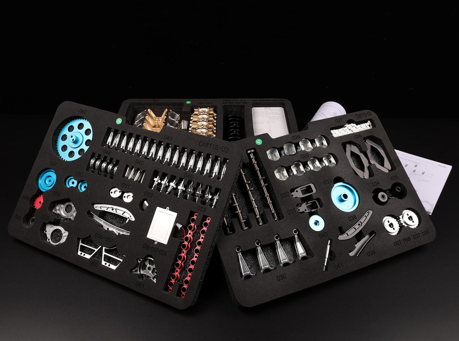TECHING v8 Engine Model kit That Works Metal Mechanical Metal Assembly DIY Car Engine Model Kit 500+Pcs Educational Experiment