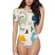 thumbnail image 1 of Balery Childish Dinosaur Body de cuello redondo de manga corta para mujer Tops de manga corta Tops básicos-X-Large, 1 of 7