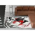 thumbnail image 3 of Japanese Fish Rug, Anime Lover Gift Rugs, Japanese Rugs, Animal Rug, Personalized Gifts, Thin Rug, Entry Rug, Bath Rug, Salon Decor Rug, 2.6'x6.5' - 80x200 cm, 3 of 8