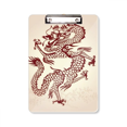 thumbnail image 1 of Chinois Dragon Portrait d'Animal Pince à Pêche Dossier Bloc-Notes Plaque de Support A4, 1 of 4