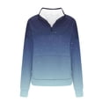 thumbnail image 3 of Long Sleeve Pullover for Women Womens Long Sleeve Sweatshirt Long Sleeve Half zip Collar Hoodie Sweatshirts, 3 of 4