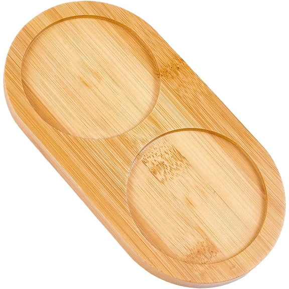 Salt and Pepper Mill Tray Bamboo Tray Peper Mill Holder 71.5mm Inner Diameter Mills & Shakers Moccasin Salt & Pepper Grinder Rest