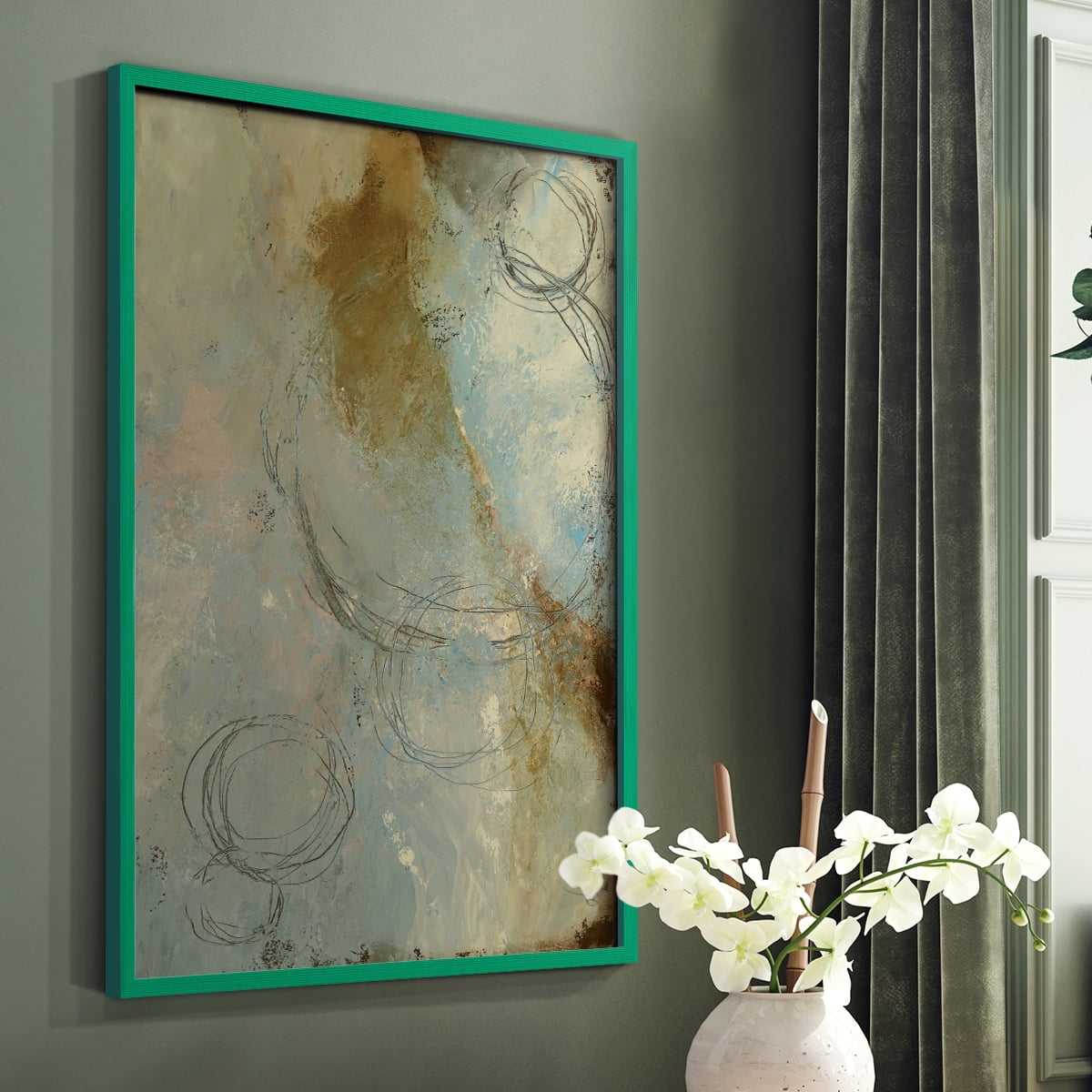 Zen Path I Framed Print - Solid Wood in Single Picture Frame Solid Wood 2 Framed Print