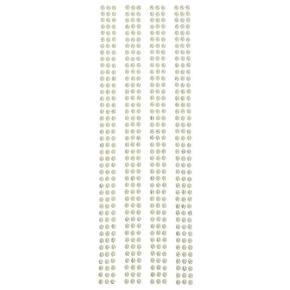 Homeford Iridescent Rhinestone Border Strip Stickers, 5mm, 4-count, Clear