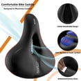thumbnail image 3 of Asiento de bicicleta ROCKBROS Comfort, impermeable, para hombre y mujer, 3 of 6