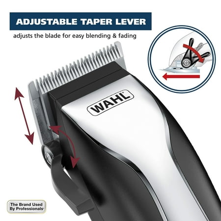 UNTESTED WAHL Home Haircutting Kit With Color Guards for Easy Identification Model 79722 Black