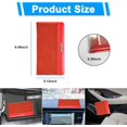 thumbnail image 2 of YISITIAN Car Registration and Insurance Holder, Leather Vehicle License Document Glove Box Compartment Organizer, Key Information Cards, Driver License (Red) CJ919-49345, 2 of 6