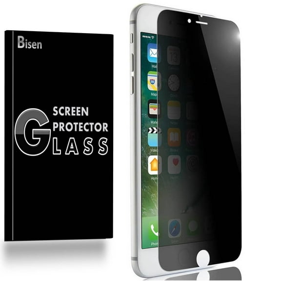 iPhone 8 4.7" [2-Pack BISEN] Privacy Tempered Glass Screen Protector, Anti-Spy Anti-Scratch, Anti-Shock, Shatterproof