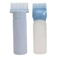 thumbnail image 1 of Botella aplicadora de Peine de 2 botellas de aplicador de Peine cepillos de botella de tinte para el cabello recargables vacíos con aplicadores de aceite de cabello de esc Azul Fernando Peine de tinte para el cabello, 1 of 7