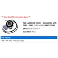 thumbnail image 2 of Tail Light Bulb Holder - Compatible with 1988 - 1989, 1992 - 1993 GMC K2500, 2 of 2