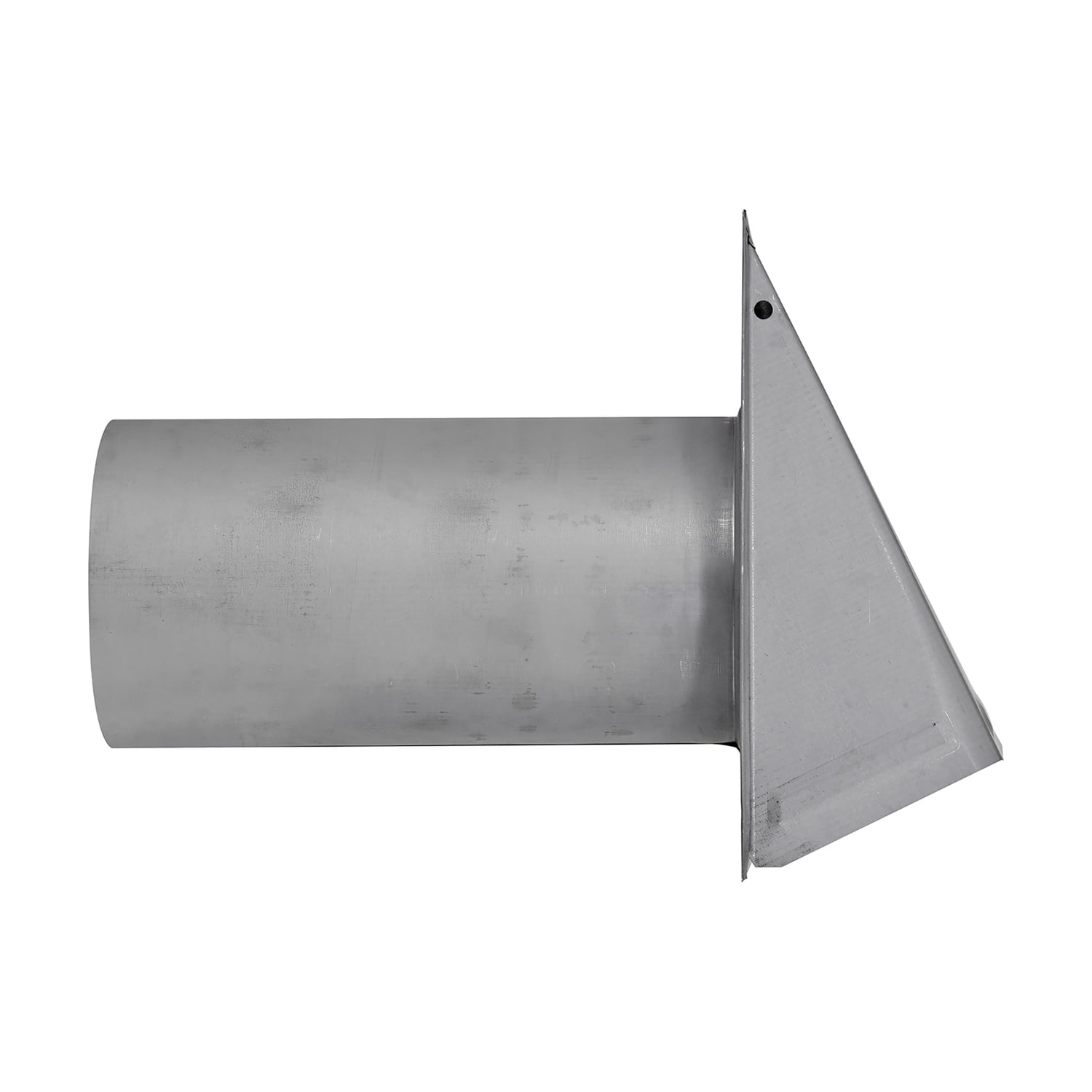 Lambro 6-In. 26-Gauge Paint-Grade Galvanized Fresh Air Intake Vent with Wire Mesh Screen and 11-In. Pipe, EC-3460GNDMS-11-PG