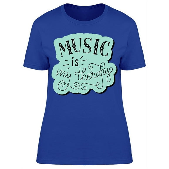 Music Is My Therapy Vintage T-Shirt Women -Image by Shutterstock, Female XX-Large