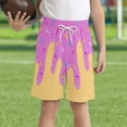 thumbnail image 2 of Kids Elastic Waist Shorts For Boys And Girls Ice Cream Printed Casual Playwear Breathable Summer Active Shorts For Toddler To Teen, 2 of 4