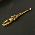 thumbnail image 6 of Monkey Solid Brass Statue Figure Pendant Keychain Crafts Ear Spoon Collect Gift, 6 of 8