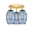 thumbnail image 5 of Innovations Lighting - Vaz - 3 Light Flush Mount In Industrial Style-10.88, 5 of 7