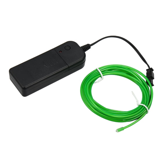 3 Metros/10 Pies Neón Brillante EL Cable Tira Verde Luz para Coche Interior