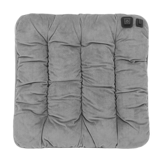 Heated Cushion, Thick Sponge USB Power Heated Chair Pad for Office Gray